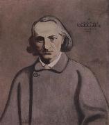Felix Vallotton Portrait decoratif of Charles Baudelaire France oil painting artist